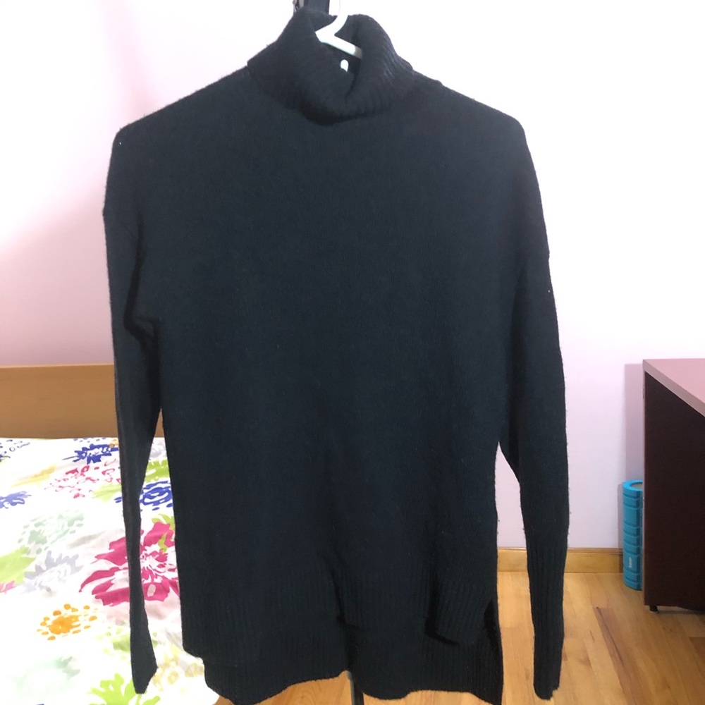 Black Wool J.Crew Turtleneck